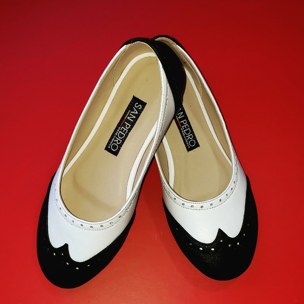 KIDS FLAT SHOES - B&W